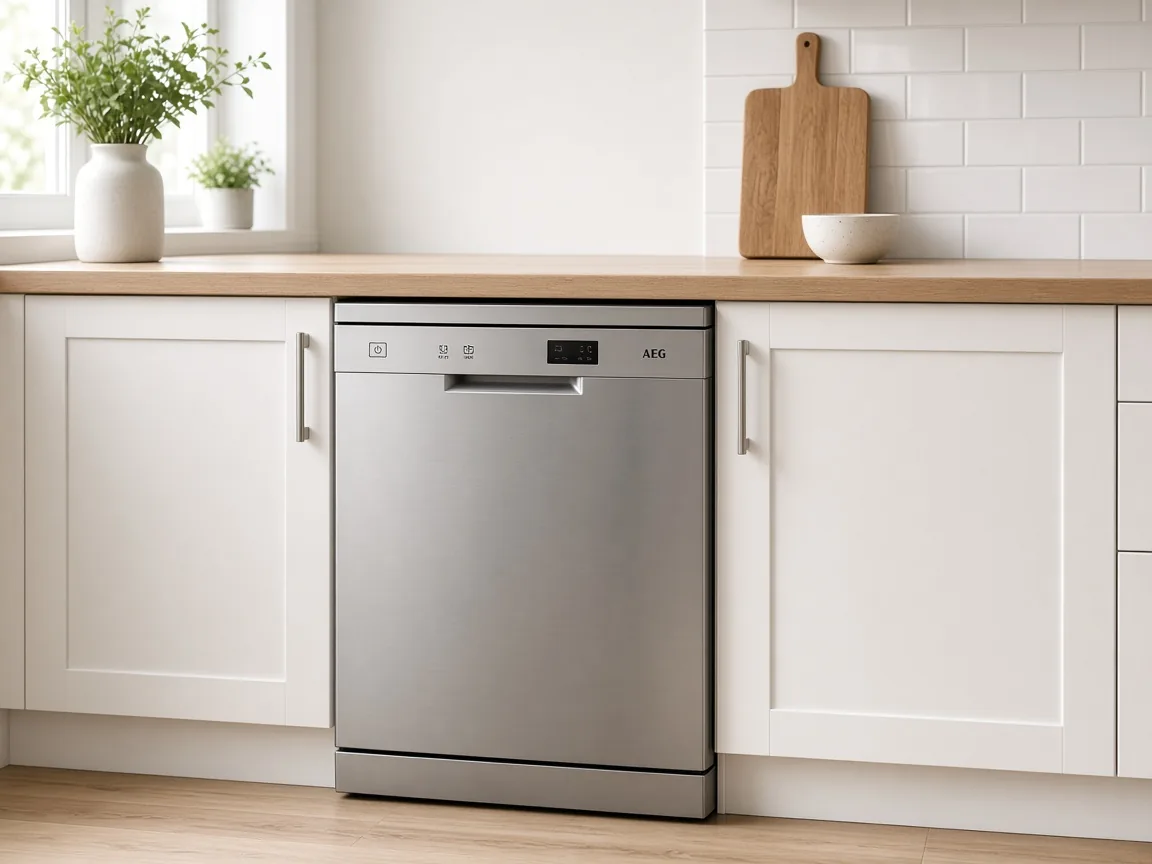 AEG dishwasher in a kitchen