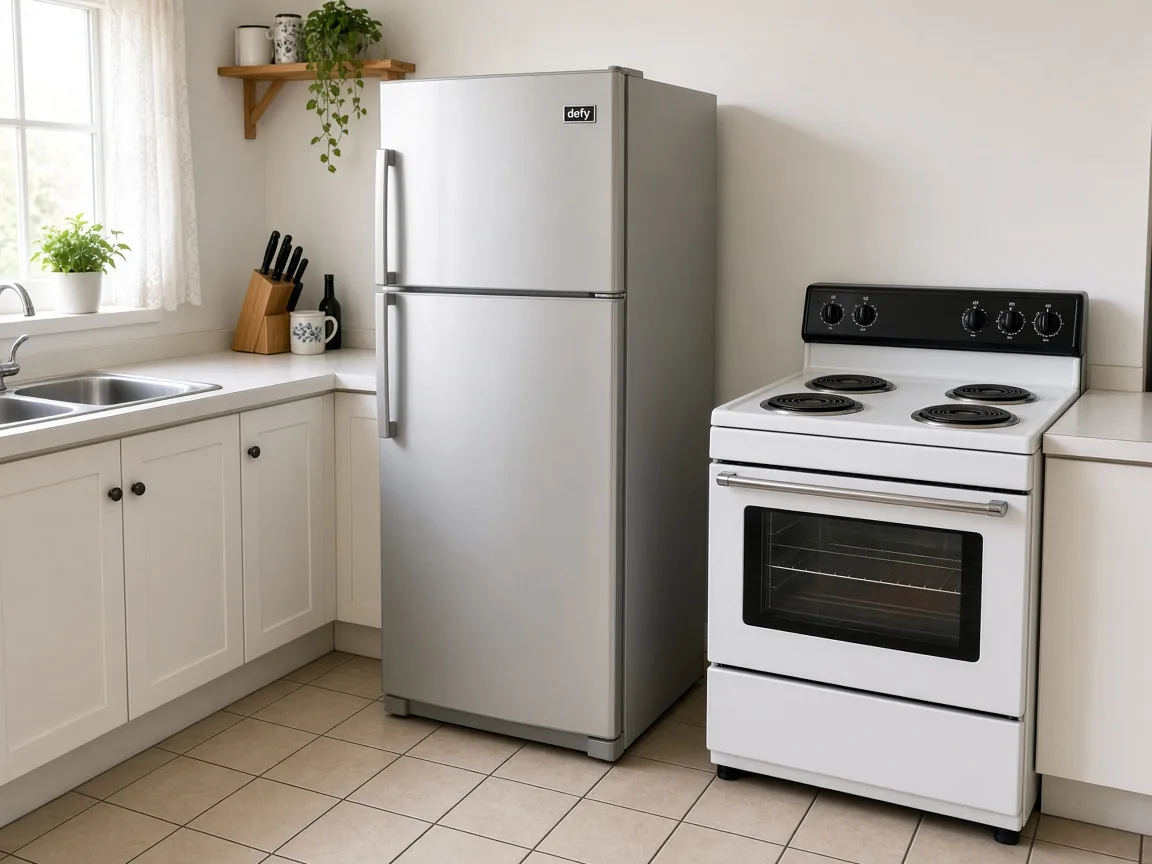 Defy fridge-freezer in a household kitchen