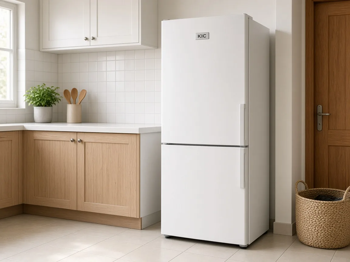 KIC refrigerator and fridge-freezer in a home kitchen