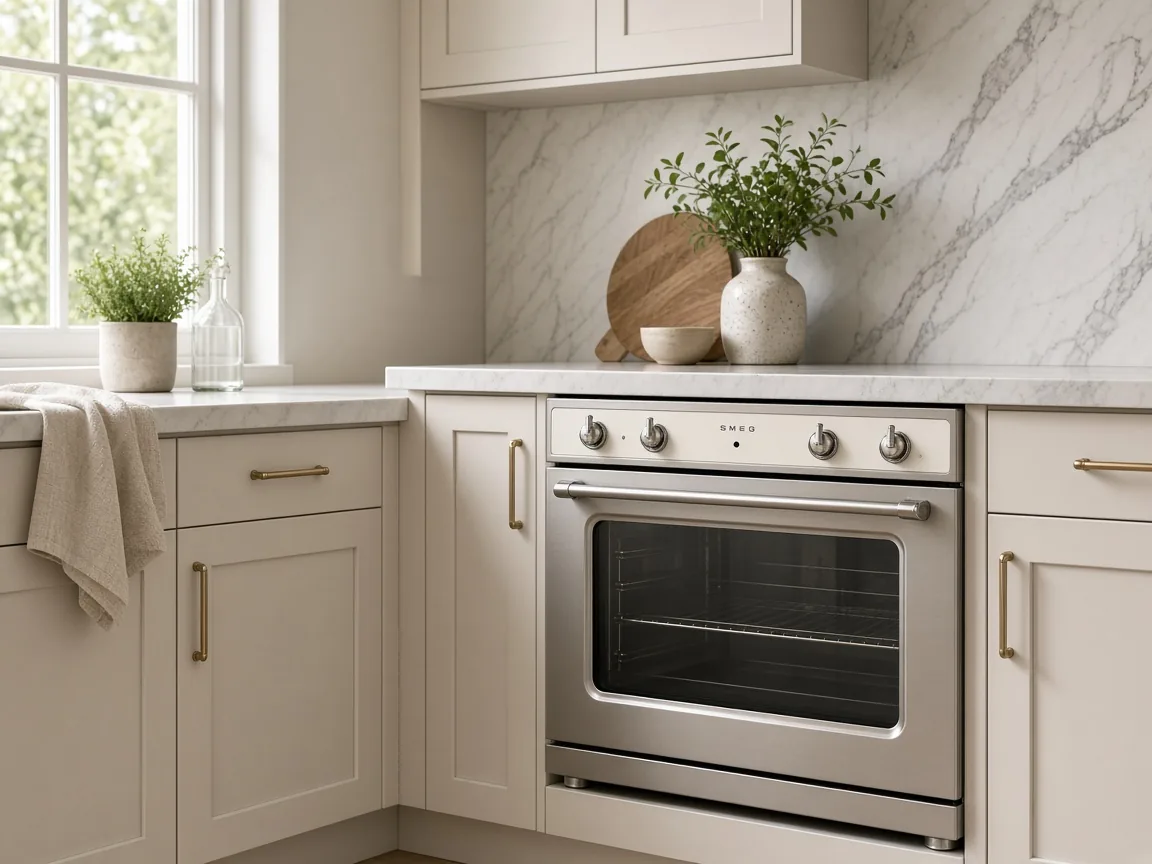 Smeg oven in a household kitchen